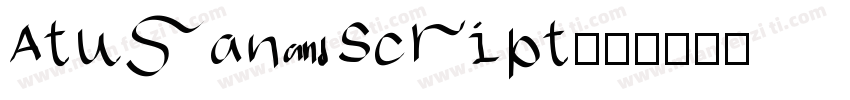 Atusan Script字体转换